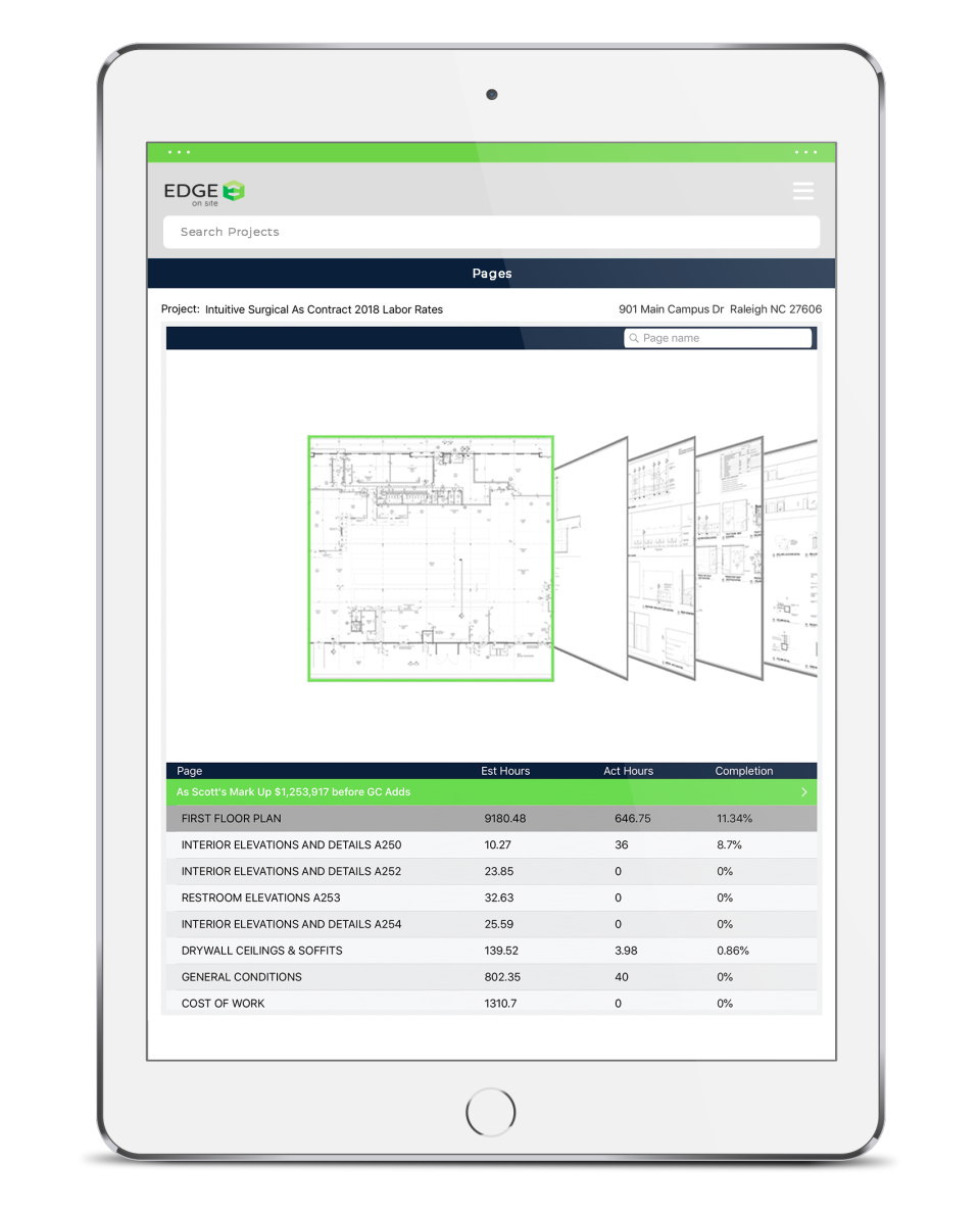 screenshot of Edge On Site